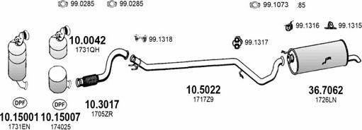 ASSO ART3909 - Impianto gas scarico autozon.pro