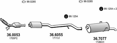 ASSO ART3924 - Impianto gas scarico autozon.pro