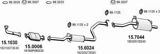 ASSO ART3409 - Impianto gas scarico autozon.pro