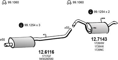 ASSO ART3425 - Impianto gas scarico autozon.pro