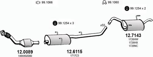 ASSO ART3426 - Impianto gas scarico autozon.pro