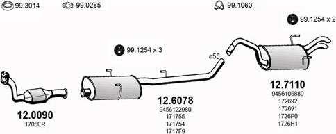 ASSO ART3427 - Impianto gas scarico autozon.pro