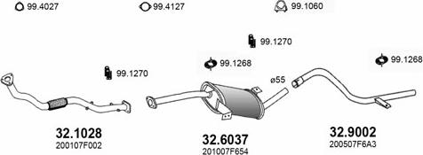 ASSO ART3501 - Impianto gas scarico autozon.pro