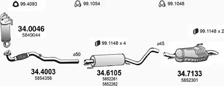 ASSO ART3528 - Impianto gas scarico autozon.pro