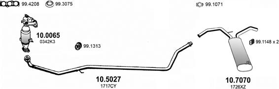 ASSO ART3697 - Impianto gas scarico autozon.pro