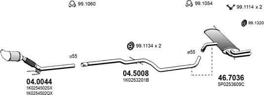 ASSO ART3620 - Impianto gas scarico autozon.pro