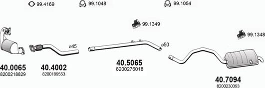 ASSO ART3003 - Impianto gas scarico autozon.pro