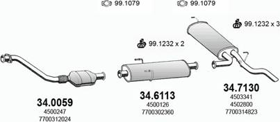 ASSO ART3012 - Impianto gas scarico autozon.pro