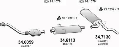 ASSO ART3034 - Impianto gas scarico autozon.pro