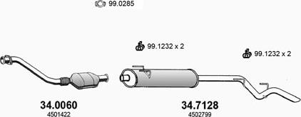 ASSO ART3036 - Impianto gas scarico autozon.pro