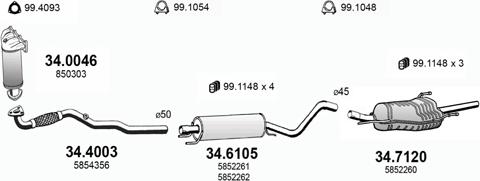 ASSO ART3023 - Impianto gas scarico autozon.pro