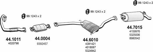 ASSO ART3075 - Impianto gas scarico autozon.pro