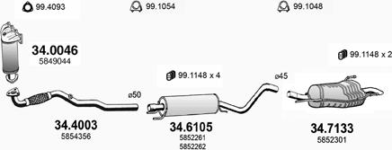 ASSO ART3111 - Impianto gas scarico autozon.pro