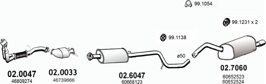 ASSO ART3134 - Impianto gas scarico autozon.pro