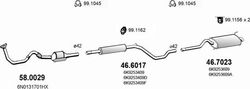 ASSO ART3890 - Impianto gas scarico autozon.pro