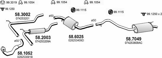 ASSO ART3809 - Impianto gas scarico autozon.pro