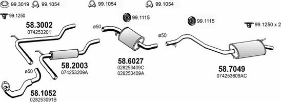 ASSO ART3808 - Impianto gas scarico autozon.pro