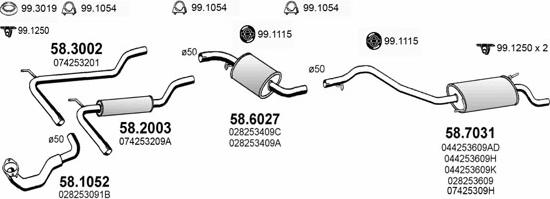 ASSO ART3807 - Impianto gas scarico autozon.pro