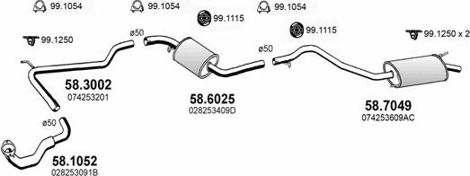 ASSO ART3819 - Impianto gas scarico autozon.pro