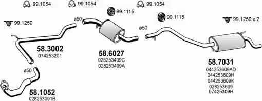 ASSO ART3816 - Impianto gas scarico autozon.pro