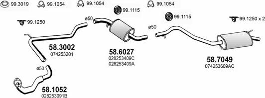 ASSO ART3818 - Impianto gas scarico autozon.pro