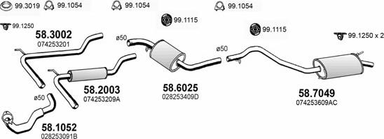 ASSO ART3829 - Impianto gas scarico autozon.pro