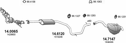 ASSO ART3348 - Impianto gas scarico autozon.pro