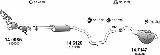 ASSO ART3354 - Impianto gas scarico autozon.pro