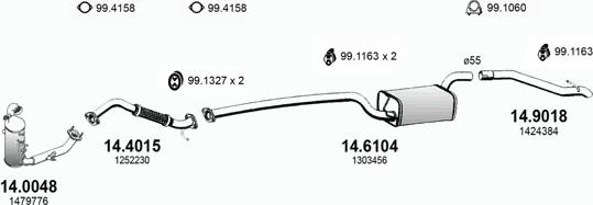 ASSO ART3366 - Impianto gas scarico autozon.pro