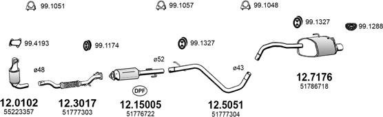 ASSO ART3337 - Impianto gas scarico autozon.pro