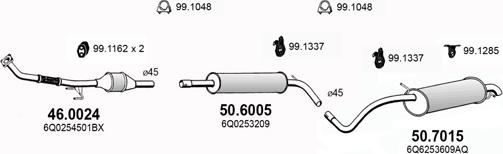 ASSO ART3711 - Impianto gas scarico autozon.pro