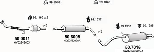 ASSO ART3722 - Impianto gas scarico autozon.pro