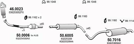 ASSO ART2925 - Impianto gas scarico autozon.pro