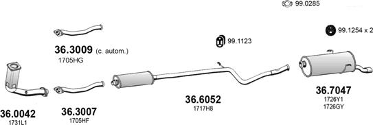 ASSO ART2976 - Impianto gas scarico autozon.pro