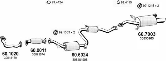 ASSO ART2489 - Impianto gas scarico autozon.pro