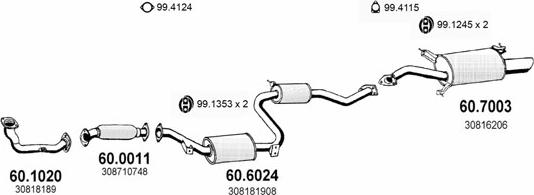 ASSO ART2484 - Impianto gas scarico autozon.pro