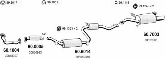 ASSO ART2485 - Impianto gas scarico autozon.pro