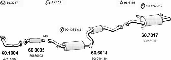 ASSO ART2488 - Impianto gas scarico autozon.pro