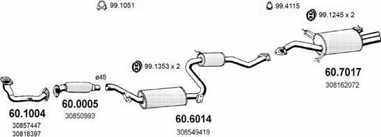 ASSO ART2483 - Impianto gas scarico autozon.pro