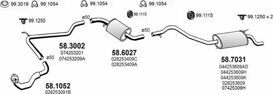 ASSO ART2595 - Impianto gas scarico autozon.pro