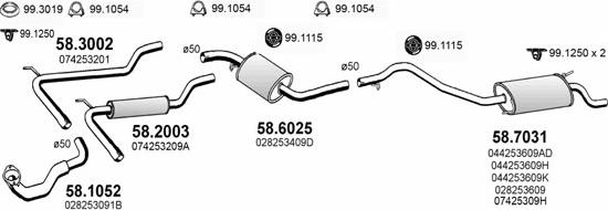 ASSO ART2593 - Impianto gas scarico autozon.pro