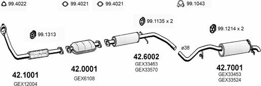 ASSO ART2178 - Impianto gas scarico autozon.pro