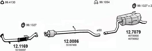 ASSO ART2812 - Impianto gas scarico autozon.pro