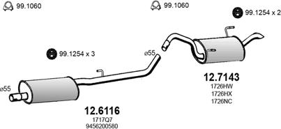 ASSO ART2834 - Impianto gas scarico autozon.pro