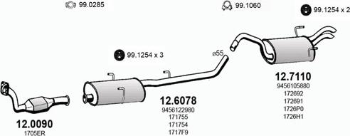 ASSO ART2835 - Impianto gas scarico autozon.pro