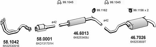 ASSO ART2357 - Impianto gas scarico autozon.pro