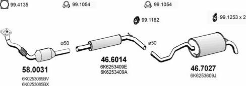 ASSO ART2360 - Impianto gas scarico autozon.pro