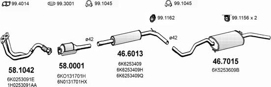 ASSO ART2336 - Impianto gas scarico autozon.pro