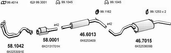 ASSO ART2337 - Impianto gas scarico autozon.pro