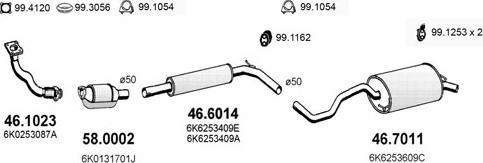 ASSO ART2325 - Impianto gas scarico autozon.pro